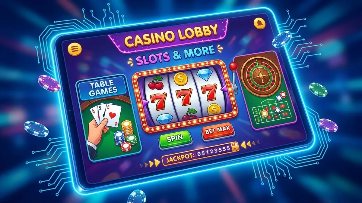 Casino games lobby